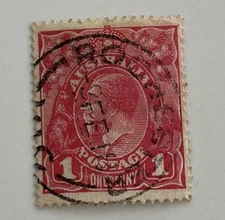 KGV  1d Red LM WMK Cooke Printings Fine With VARIETY Used