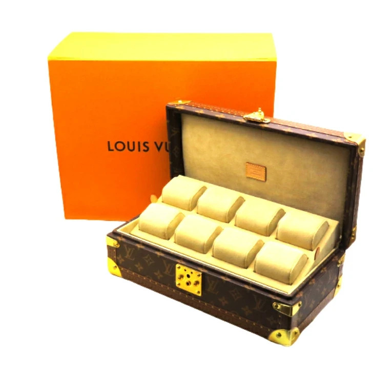 Louis Vuitton Watch Case M47641 Monogram Canvas Coffret 8 Montres