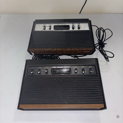 (2) Atari 2600 Wood Grain System Consoles Only - Untested