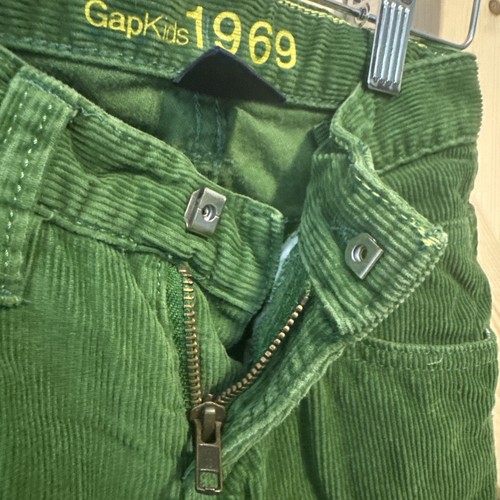Gapkids Corduroy Straight Leg Pants With Pockets Green Size 7 - Picture 5 of 5