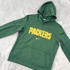 Nike Therma-FIT Green Bay Packers Hoodie Youth L NFL On Field Football Athletic