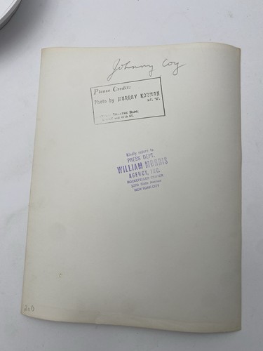 VTG, 1940's, Portrait, Johnny Coy, Original, Murray Korman, William Morris - Picture 11 of 11