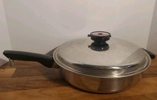 Society Sensi-Tone Cookware 12" Sauce Pan Pot USA Made With Lid