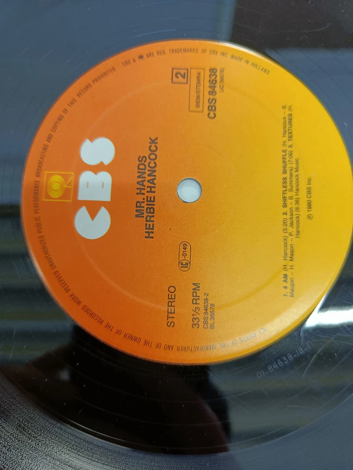 Herbie Hancock Mr. Hands Vinyl LP Schallplatte 1980 CBS CBS84638 - Image 3 of 4