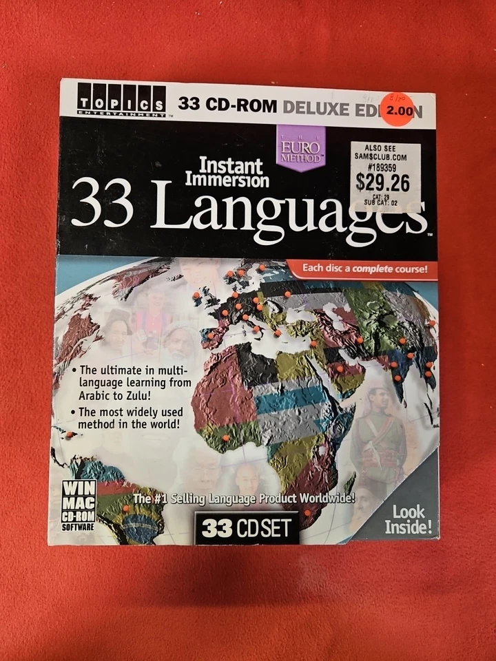 The Euro Method Instant Immersion 33 Languages (33 CD Set) Deluxe Edition - Image 2 of 4
