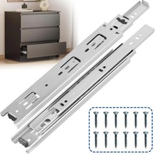 16 Inch Drawer Slides 1 Pairs 2Pcs Heavy Duty Full Extension Ball Bearing,Side