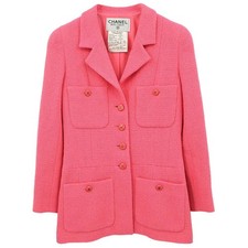Chanel Single Breasted Jacket Pink 95P 38 178797
