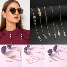 Glasses Chains Pearls Sunglasses Holder Eyeglass Chains Reading Glasses Lanyard