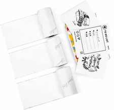 (Free Duty Tax) Phomemo White Adhesive Thermal Sticker Paper 50mm, Compatibl