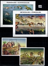 // GUYANA - MNH - 4 S/S - DINOSAURIOS