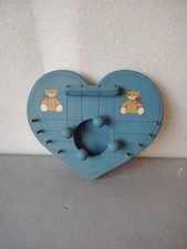 Vintage Wooden Hand Crafted Door Harp Signed 1987