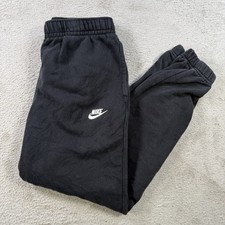 Nike Sweatpants Mens Medium Black Sportswear Club Fleece Joggers Gym Drawstring