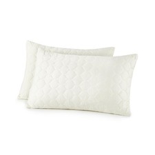 Organic Cotton Pillow Protector - Durable Quilted Pillow Protector King Size ...