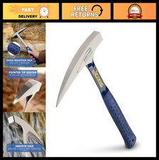 22 oz Geology Rock Pick Hammer - Pointed Tip, Shock Reduction Grip, USA Made