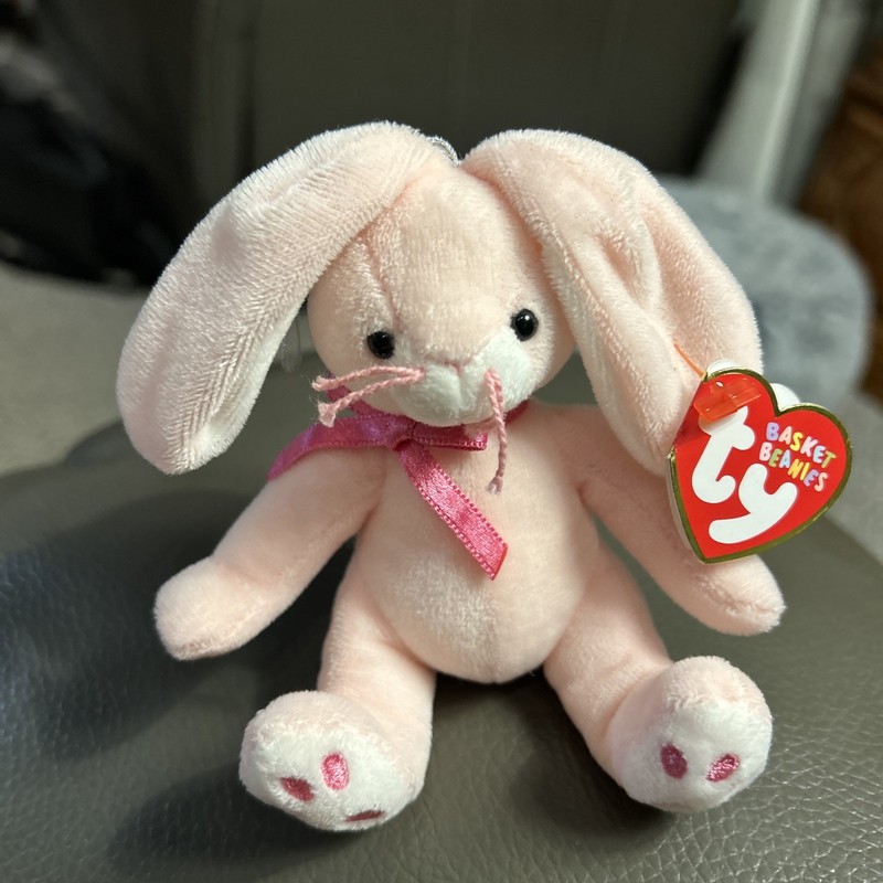 Ty Basket Beanies Bunny Plush Beanie Babies