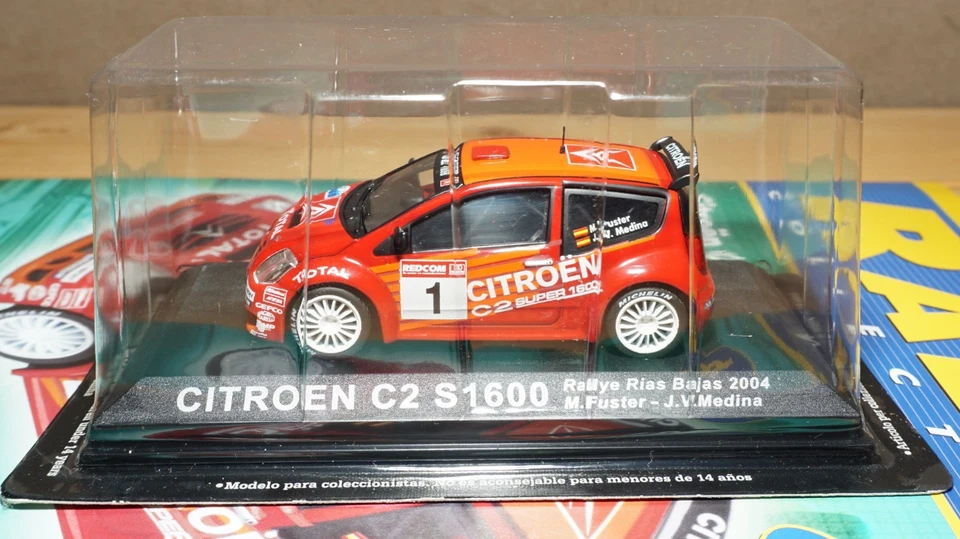 Citroen C2 S1600 Rally Rias Bajas 2004 Deagostini 1:43 Modellismo 1/43 auto - Immagine 2 di 4