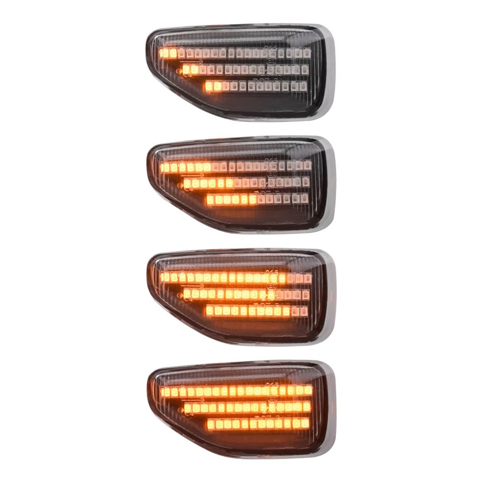 Clear For Dacia Renault Sandero 2014 2015-2020 LED Dynamic Side Marker Light - Image 3 of 4