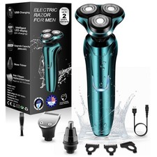 Electric Razor for Men, Men's Rotary Shavers, Waterproof, Wet and Dry Recharg...
