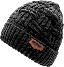 Winter Hat Warm Knitted Thick Baggy Slouchy Beanie Skull Cap for Men