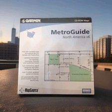 Garmin MetroGuide North America V6 CD-ROM Maps 010-10468-00 NEW Factory Sealed