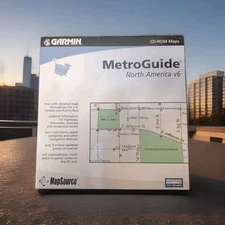 Garmin MetroGuide North America V6 CD-ROM Maps  010-10468-00 NEW Factory Sealed 