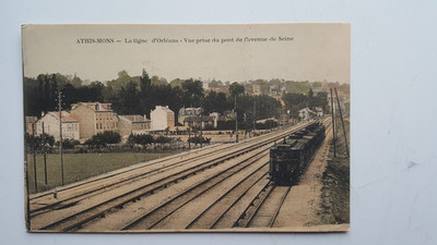 Athis-Mons - La line d'Orléans - Ansicht von der Brücke der Avenue de Seine