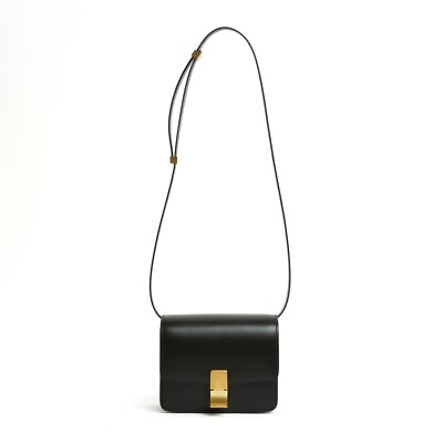 Céline Sac Classic Box Teen Schwarz Leder Klassische Teen Schultertasche Neu mit Etikett Celine