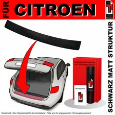 Lackschutzfolie Ladekantenschutz für Citroen DS5 BJ 03/2012-2018 Schwarz matt