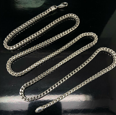 【Vintage】CHAIN LINK 925 SILVER RING 16号 Chain Link Silver Ring - Studio Jewellery US