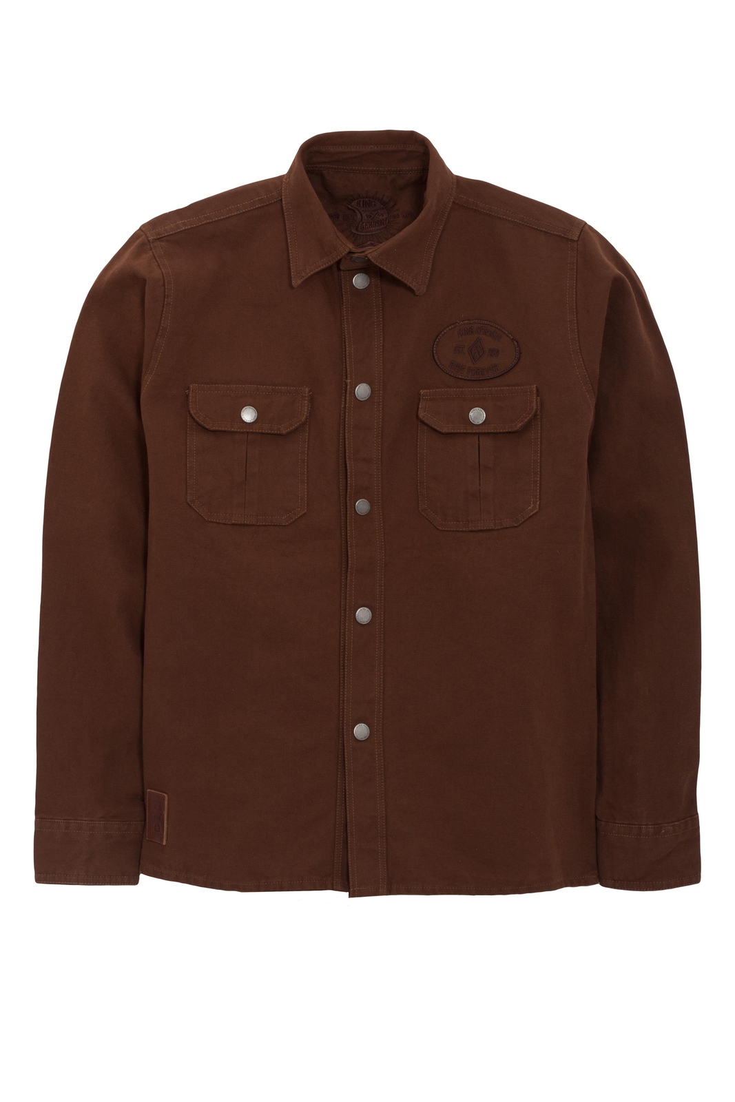 Король Керосина Мужская куртка King Kerosene Мужская куртка Винтажная парусиновая куртка Лесоруба Ride Forever Brow