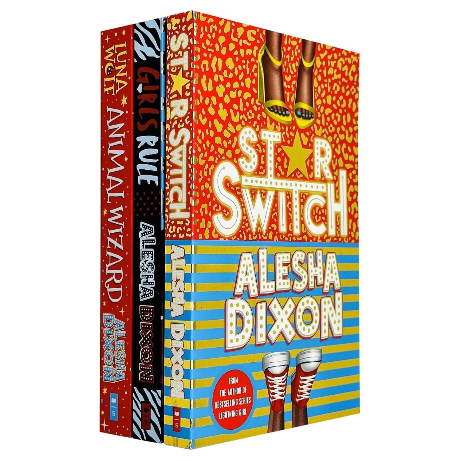 Alesha Dixon Collection 3 Books Set Luna Wolf, Star Switch, Girls Rule  Paperbac