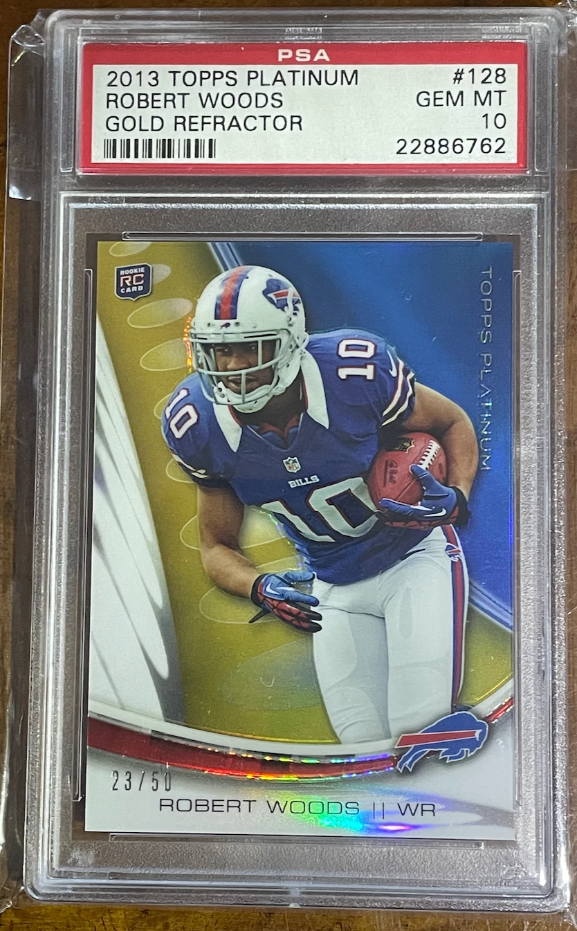 Robert Woods Topps Platinum #128 Gold Refractor