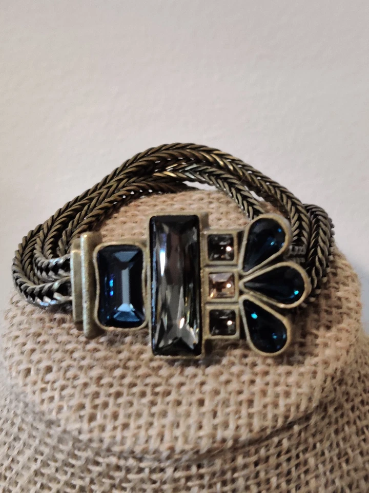 Silpada K&R Collection "Blue Streak" Necklace & Bracelet Set Fabulous - Image 3 of 4