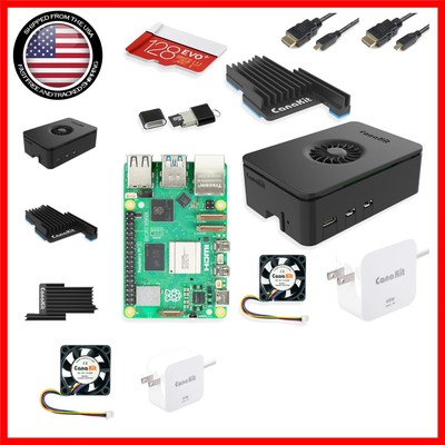 Raspberry Pi 5 PRO Starter Kit - 128GB Micro SD + 8GB RAM with Cooling System