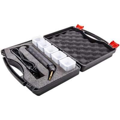 1x Stapler Car Bumper Fender Fairing Welder Gun Plastic Repair Kit +400 Staples