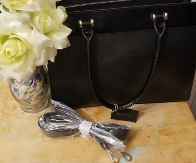 Sac Fourre-Tout Bebe Raven En Cuir Noir - Neuf Avec Étiquettes - Style Satchel