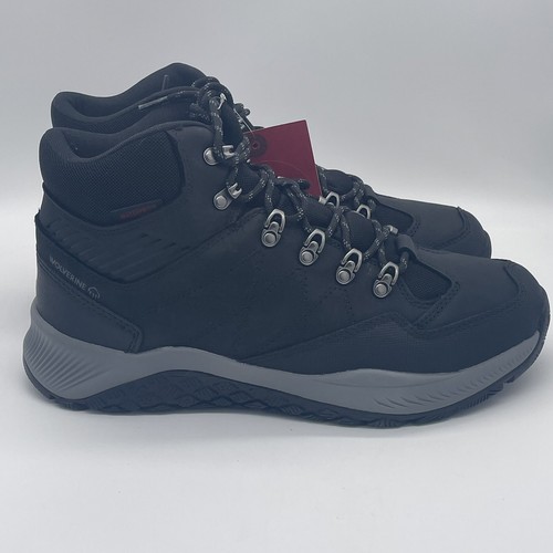 Wolverine Men's Sz US 12 Luton Waterproof Hiking Boots Black Leather W880297 NWT - Picture 9 of 20