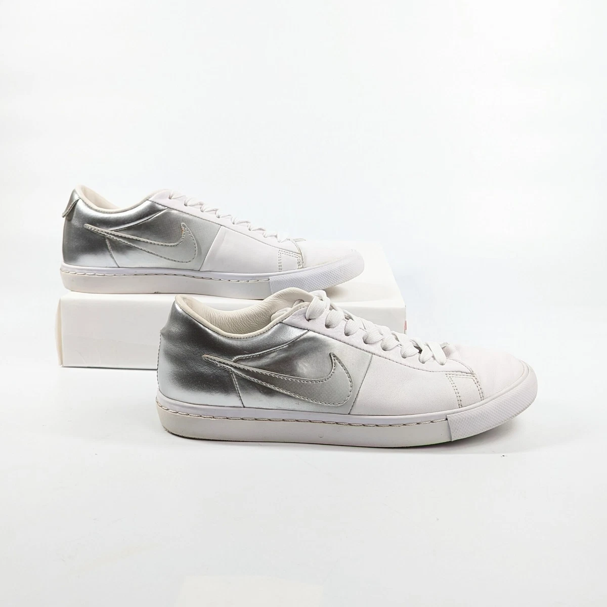 NIKE Blazer Low SP Pedro Lourenco White/Silver 718802-100 Women's Size 9 2014