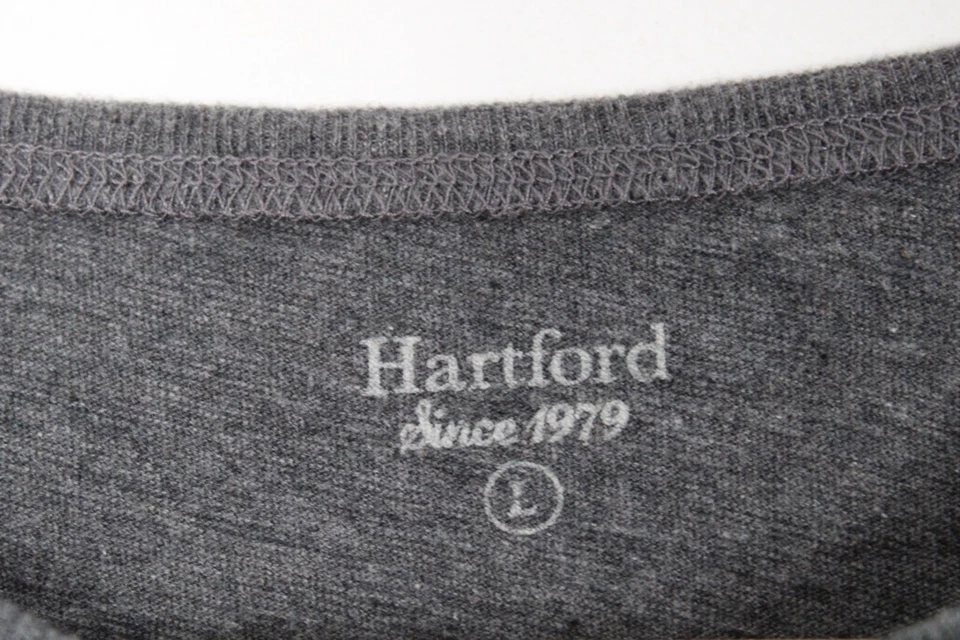 Camiseta Hartford L Gris Algodón Manga Larga Foto 4 de 4