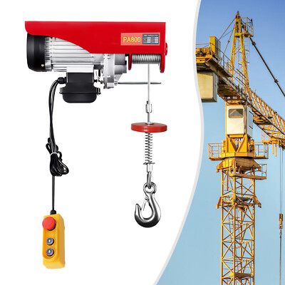 800KG Elektrische Seilwinde Motorwinde Hub Seilhebezug Seilzug Winde Kran DHL