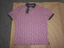 MENS SMALL PINK/BLUE RODD  GUNN POLO SHIRT - NWT