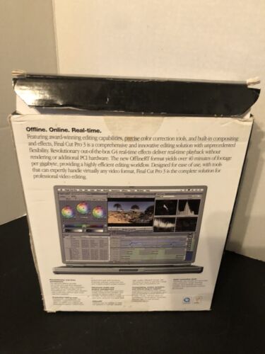 Apple Final Cut Pro 3 ACADEMIC (M8563Z/A) w/2 Licenses Complete W/Box - Picture 3 of 8