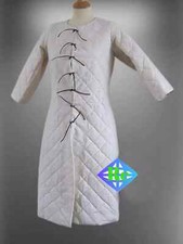 Medieval Knigh White gambeson ,of the XI-XV centuries, Renaissance gambeson