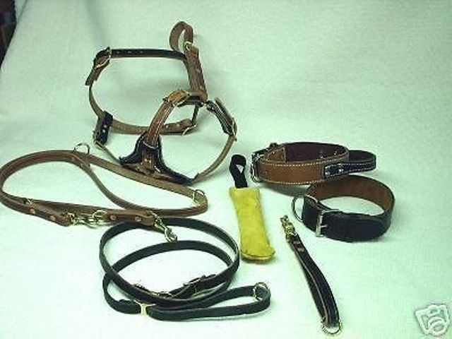 DOG TRAINING POLICE K9 SCHUTZHUND LEATHER SET NO 1 A GREAT DEAL LOOK DOG TRAINING POLICE K9 SCHUTZHUND LEATHER SET NO 1 A GREAT DEAL LOOK