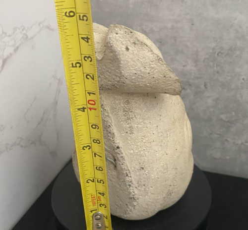 Carruth Studio Handcrafted Stone Peary Winkle Smiling Face Wall 5.5" Sculpture - Picture 2 of 11