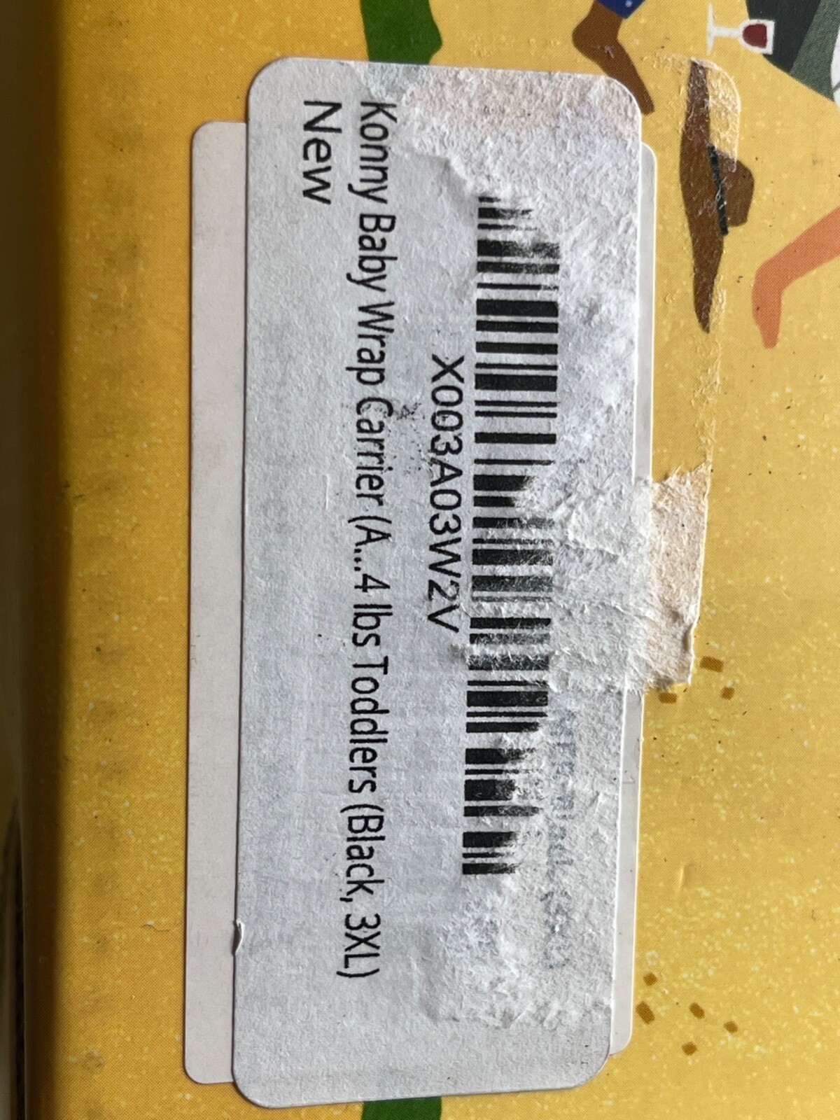 Konny Baby Carrier Wrap Summer Mesh Sling for Newborn Infant size 3XL