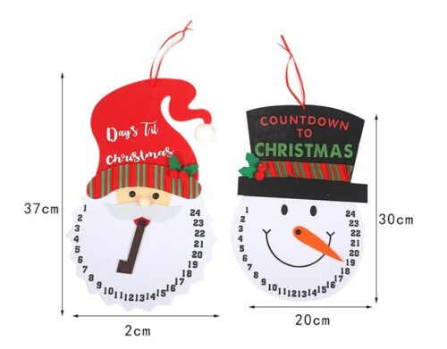 Kinder Weihnachten Countdown Adventskalender Schneemann 24 Day Geschenk Party UK - Bild 5 von 5