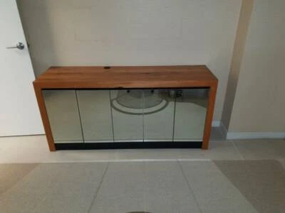 Timber Benchtop Cupboard Mirror Cabinet