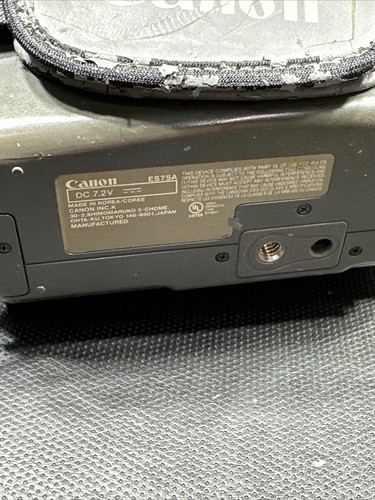 Canon ES75 ES75A Hi8mm Hi8 Analog Camcorder UNTESTED AS IS READ Digital Camera - Picture 10 of 14