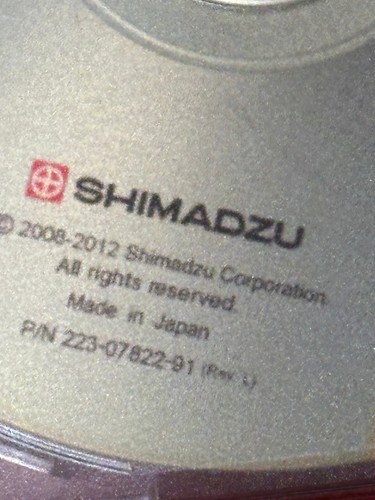 Shimadzu LabSolutions LC/GC CD-ROM; 223-07822-91, Rev. L - Picture 2 of 2